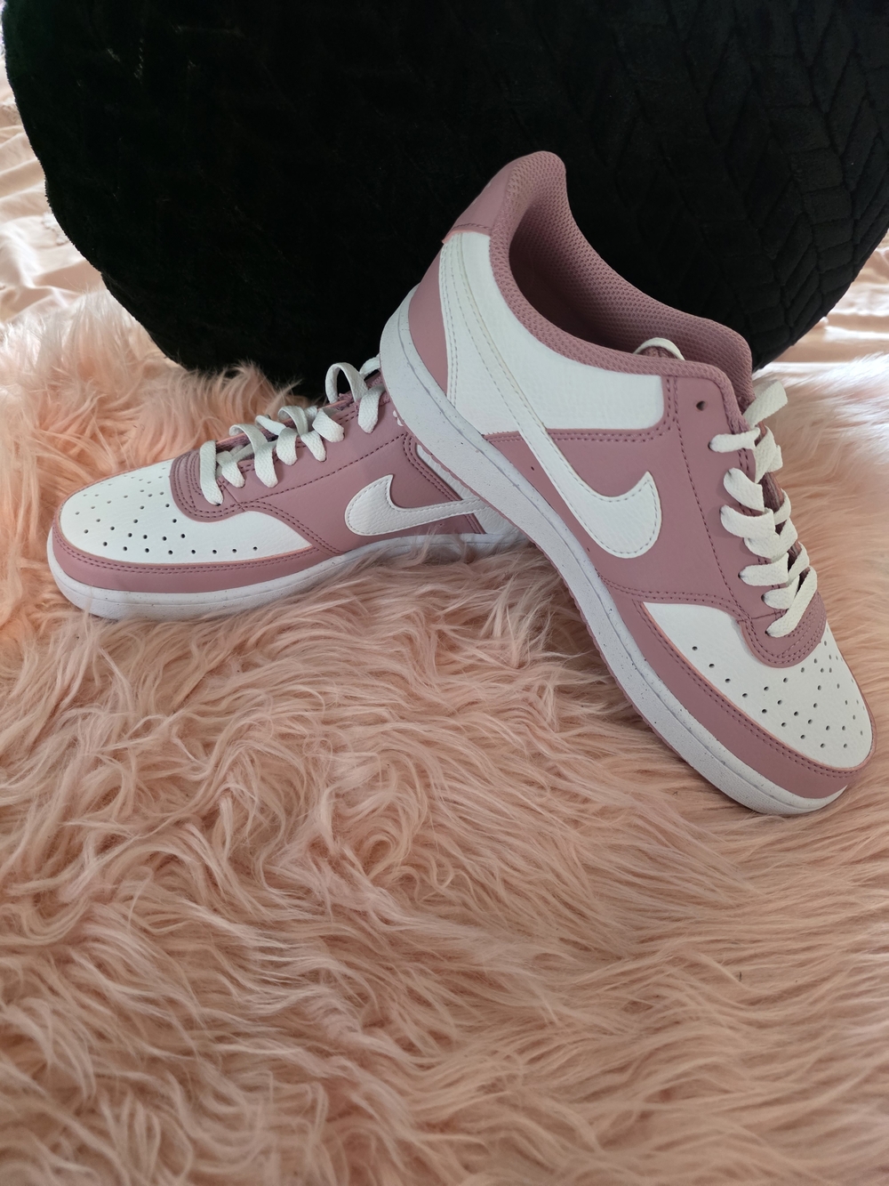 Nike Women’s Low-Top Sneakers in Pink and White